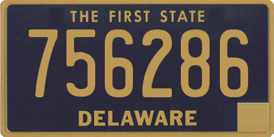 DE license plate 756286