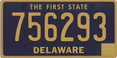 DE license plate 756293