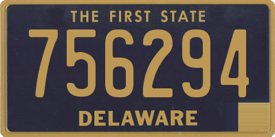 DE license plate 756294