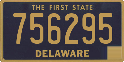DE license plate 756295