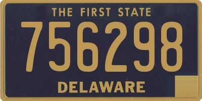 DE license plate 756298