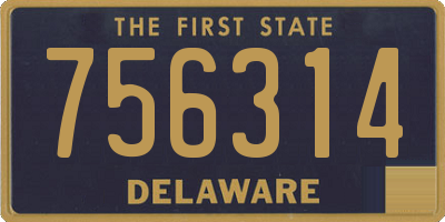 DE license plate 756314
