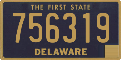 DE license plate 756319
