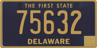DE license plate 75632
