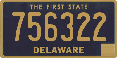 DE license plate 756322
