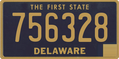 DE license plate 756328