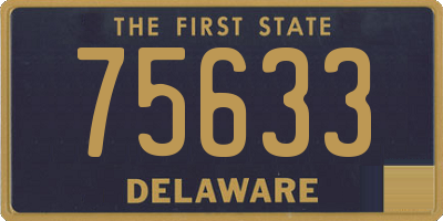 DE license plate 75633