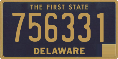DE license plate 756331