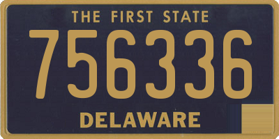 DE license plate 756336
