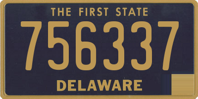 DE license plate 756337