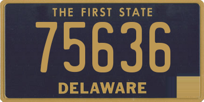 DE license plate 75636