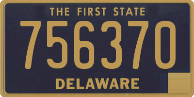 DE license plate 756370