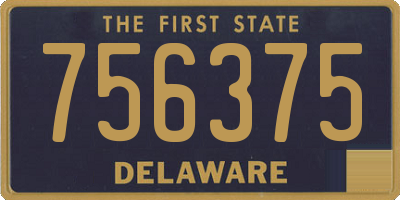 DE license plate 756375
