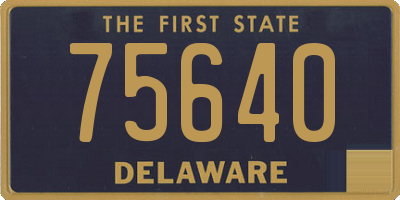 DE license plate 75640