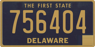 DE license plate 756404