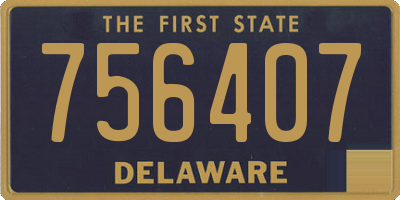 DE license plate 756407