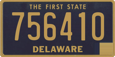 DE license plate 756410