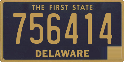 DE license plate 756414