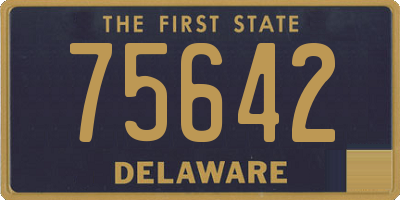 DE license plate 75642