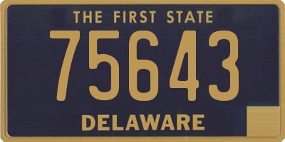 DE license plate 75643