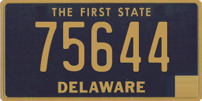 DE license plate 75644