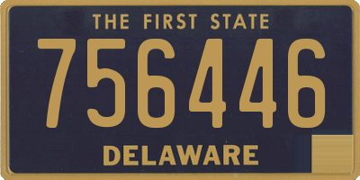 DE license plate 756446