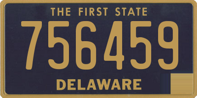DE license plate 756459