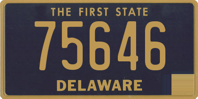 DE license plate 75646