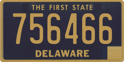 DE license plate 756466