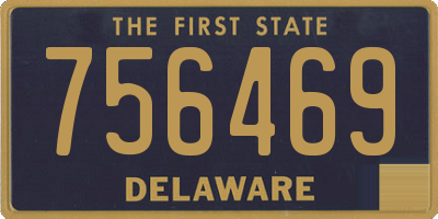 DE license plate 756469