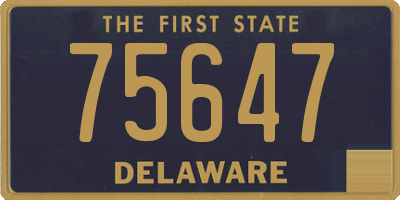 DE license plate 75647