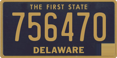 DE license plate 756470