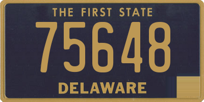 DE license plate 75648