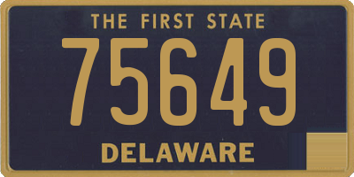 DE license plate 75649