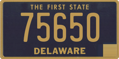 DE license plate 75650