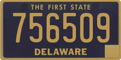 DE license plate 756509