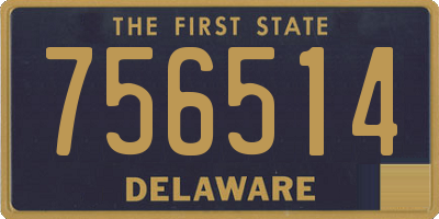 DE license plate 756514