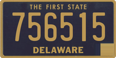 DE license plate 756515