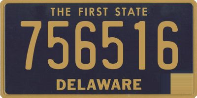 DE license plate 756516