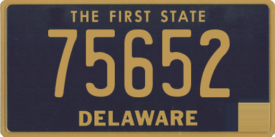 DE license plate 75652