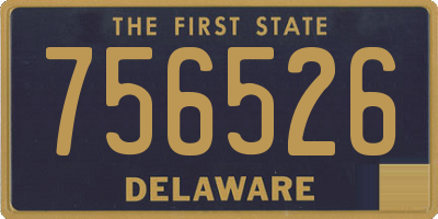 DE license plate 756526