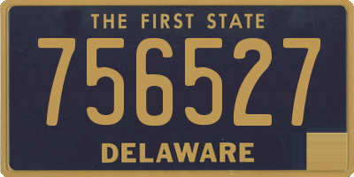 DE license plate 756527