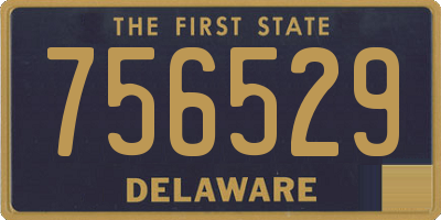 DE license plate 756529