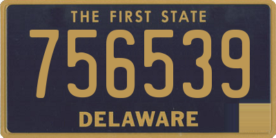 DE license plate 756539
