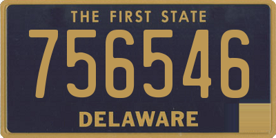 DE license plate 756546