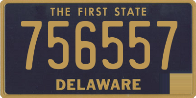 DE license plate 756557