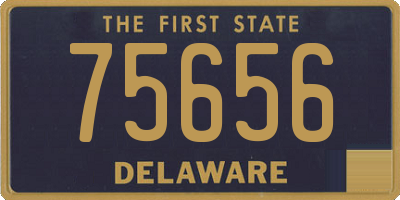 DE license plate 75656