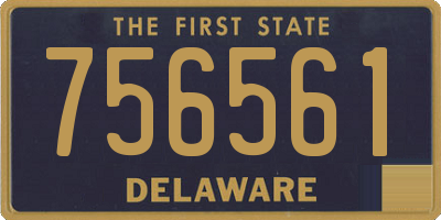 DE license plate 756561