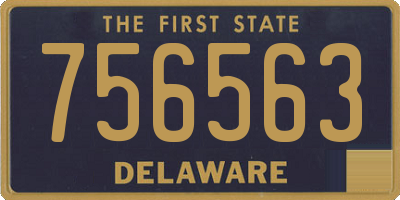 DE license plate 756563