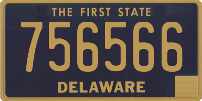 DE license plate 756566